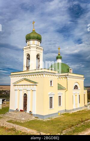 Alexander Newski Kirche in Khotyn. Tscherniwzi Oblast, Soroca, Ukraine. Stockfoto