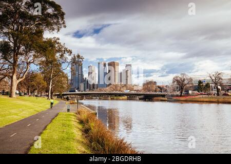 Yarra River in den frühen Morgenstunden Stockfoto