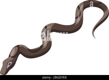 Giftschlange-Ikone, isometrischer Stil Stock Vektor