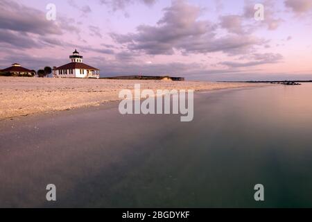 Port Boca Grande Leuchtturm. Boca Grande, Florida, USA. Stockfoto