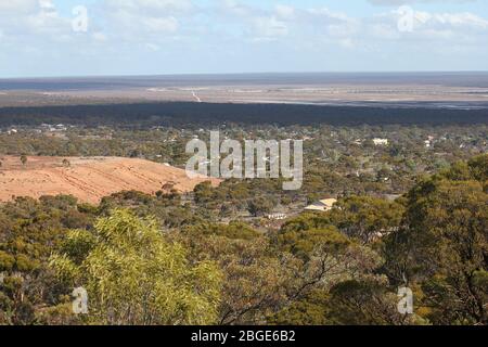 Übersicht über die Landschaft um Norseman, Westaustralien Stockfoto