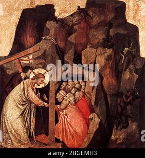 Christus in Limbo, (Abstieg in Limbo), Gemälde von Giotto di Bondone, 1320-1325 Stockfoto