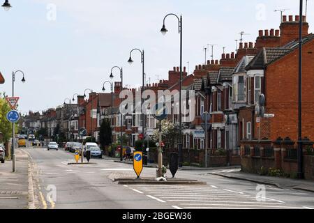 Straßen und die Agora in Wolverton Milton Keynes Bucks Stockfoto