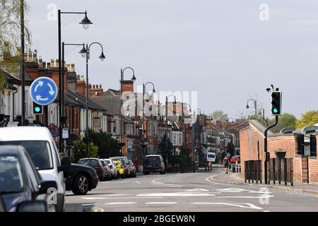 Straßen und die Agora in Wolverton Milton Keynes Bucks Stockfoto