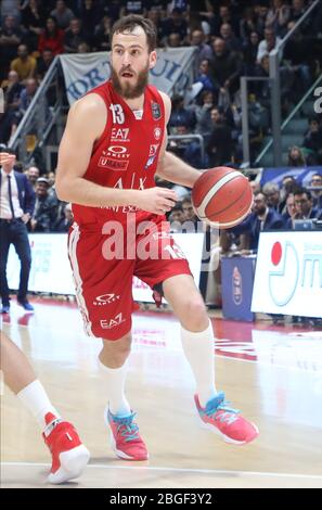 sergio rodriguez (ax armani Exchange milano) während der italienischen Serie A Basketball-Meisterschaft 2019/20, , Bologna, Italien, 01. Januar 2020 Stockfoto