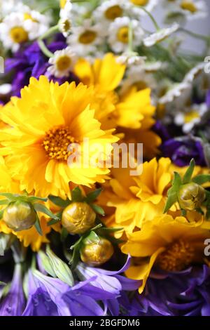 Schönen wilden Blumen close up Stockfoto