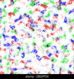 Rot blau grün und weiß weich Mischung Marmor hübsches Muster 3D Illustration Stockfoto