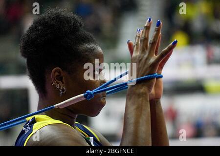 miriam sylla (conegliano) während der italienischen Serie A1 Frauen Volleyball Saison 2019/20, Volleyball Italienische Serie A1 Frauen Meisterschaft in Treviso, Italien, Januar 01 2020 Stockfoto