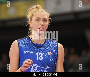 Florenz, Italien. Jan 2020. sarah fahr (il bisonte firenze) während der italienischen Volleyball Serie A1 Frauen Saison 2019/20, Volleyball Italienische Serie A1 Frauen Meisterschaft in Florenz, Italien, Januar 01 2020 Quelle: Independent Photo Agency/Alamy Live News Stockfoto