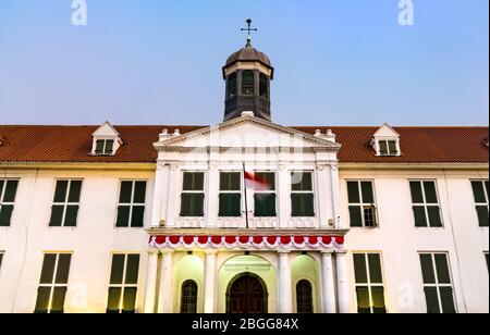 Jakarta History Museum, ein niederländisches Kolonialgebäude in Jakarta, Indonesien Stockfoto