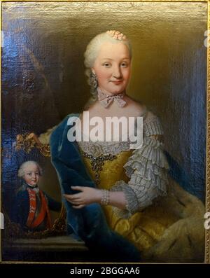 Herzogin Friederike Sophie Dorothee von Württemberg, von Johann Georg Ziesenis, Stuttgart, 1760 n. Chr. Stockfoto