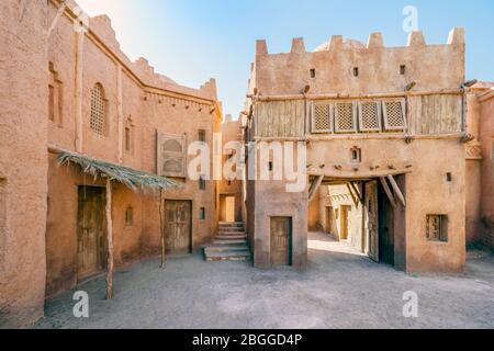 Ouarzazate, Marokko - 18. März 2020: Filmset in den Cinema Atlas Studios Stockfoto