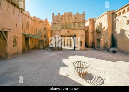 Ouarzazate, Marokko - 18. März 2020: Filmset in den Cinema Atlas Studios Stockfoto