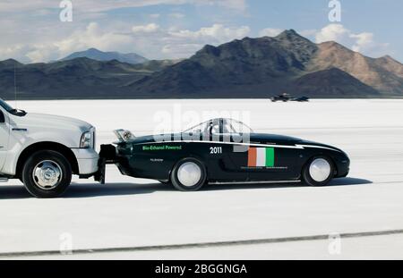 MGF Speed Rekordwagen in Bonneville Salt Flats 2008 Stockfoto
