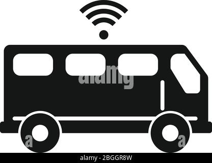 Symbol für WiFi-Transport. Einfache Illustration von WiFi-Transport-Vektor-Symbol für Web-Design isoliert auf weißem Hintergrund Stock Vektor