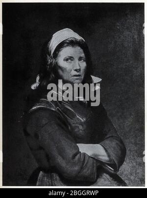 JACQUES LOUIS DAVID. 1748-1825. LA MARAÎCHÈRE. Stockfoto