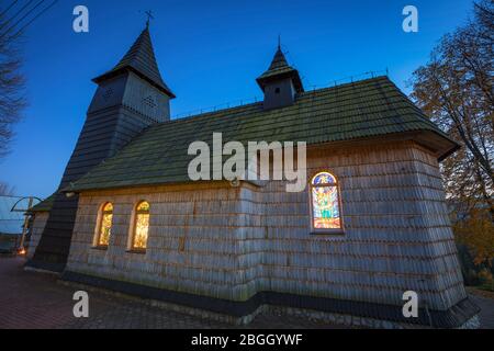 Unsere Liebe Frau von der Immerwährenden Hilfe Kirche in Rzepiska. Rzepiska, Kleinpolen, Polen. Stockfoto