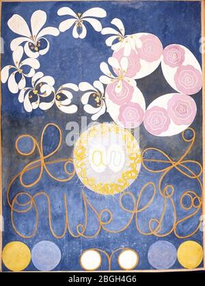 Hilma af Klint - 1907 - die zehn größten. Stockfoto