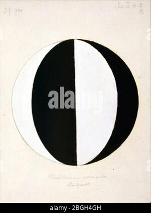 Hilma af Klint - 1920 - die Mahatmas präsentieren Standing Point Serie II No 2a. Stockfoto