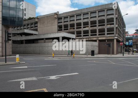 1960er Jahre Brutalist Architecture Stahlbeton Brutalism Minories Car Park 1 Shorter Street, Tower, London E1 8LP Stockfoto