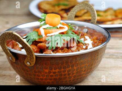 Rajma Curry oder Rajma Masala. Indisches Curry. Stockfoto