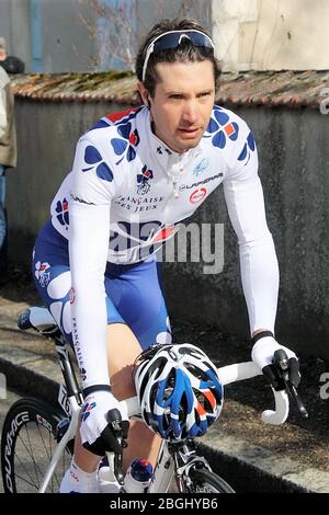 Christophe Le Mével von La Française des jeux während des Prologue-Radrennens Paris - Nizza 2009, Amilly - Amilly (9,3 km) am 08. März 2009 in Amilly, Frankreich - Foto Laurent Lairys / DPPI Stockfoto