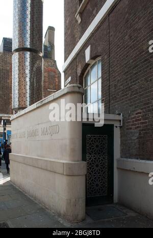 1970s Brick Lane Mosque, 59 Brick Lane, London, E1 6QL Stockfoto