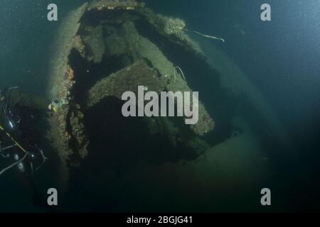 HMAS Perth (D29) Wrack Foto 02 im Oktober 2015. Stockfoto