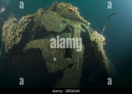 HMAS Perth (D29) Wrack Foto 01 im Oktober 2015. Stockfoto