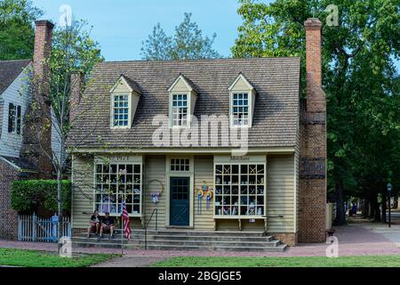 Colonial Williamsburg Wm. Pitt Store. Stockfoto