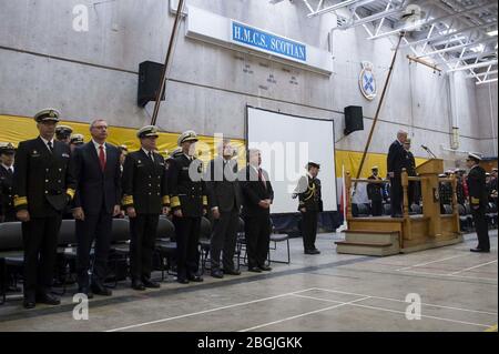 HMCS Toronto erhält Auszeichnung 150220 Stockfoto