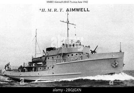 HMS Aimwell (W 113). Stockfoto