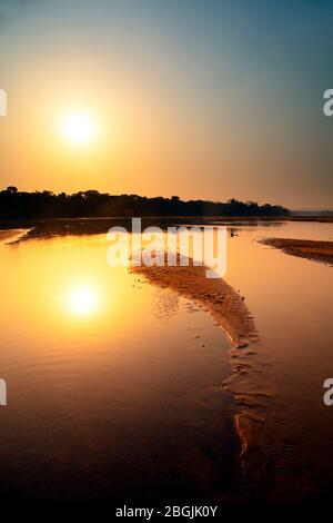 Dzanga River. DZANGA-Sanha Forest Reserve, ZENTRALAFRIKANISCHE REPUBLIK Stockfoto