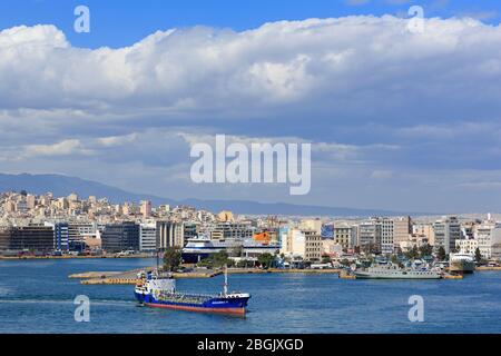 Hafen von Piräus, Athen, Attika Region, Griechenland, Europa Stockfoto