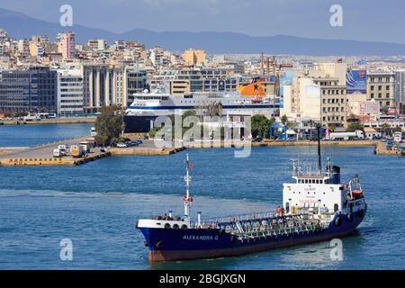 Hafen von Piräus, Athen, Attika Region, Griechenland, Europa Stockfoto