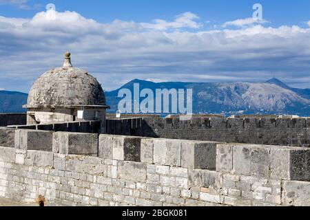 Neue Festung in Korfu, Ionische Inseln, Griechenland, Europa Stockfoto