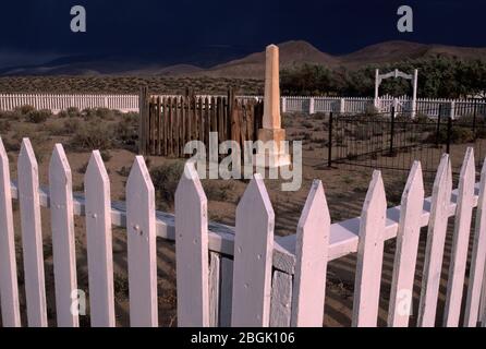 Friedhof, Fort Churchill State Historic Park, Nevada Stockfoto