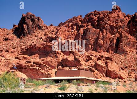 Besucherzentrum, Valley of Fire State Park, Nevada Stockfoto