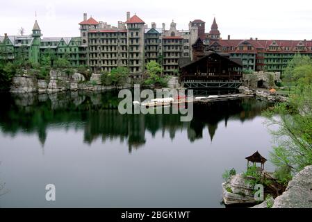 Mountain House am Mohonk Lake, Mohonk Preserve, New York Stockfoto