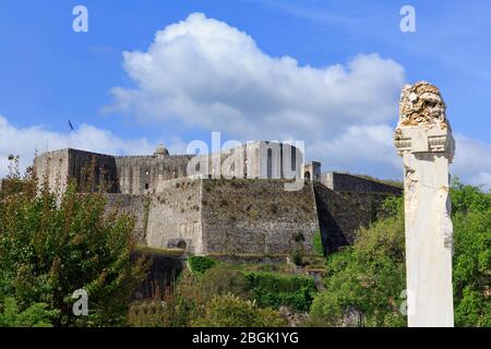 Alter Hafen, Korfu Stadt, Korfu Insel, Griechenland, Europa Stockfoto