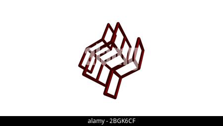 Uran ist ein chemisches Element mit dem Symbol U und der Ordnungszahl 92. Es ist ein silbrig-weißes Metall in der Actinid-Reihe des Periodensystems. 3d-Bild Stockfoto
