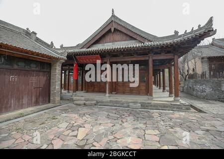 Innenansicht der Kulturschauplätze von Bailuyuan, die abgerissen werden sollen, Bezirk Lantian, Stadt Xi'an, nordwestlich der Provinz Shaanxi, 9. März 2020. Bürsche Stockfoto