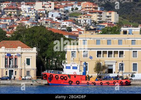 South Harbour, Mytilini City, Lesbos Island, Griechenland, Europa Stockfoto