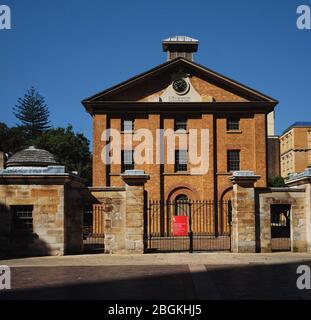 Hyde Park Barracks, Queens Square Sydney während der Covid-19-Pandemie geschlossen. UNESCO-Weltkulturerbe, Kolonialarchitektur New South Wales, Australien Stockfoto