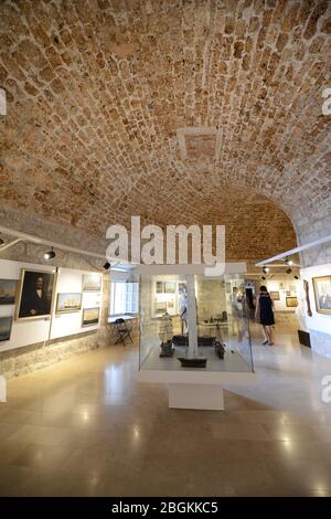 Das maritime Museum in der Festung St. John in Dubrovnik, Kroatien. Stockfoto