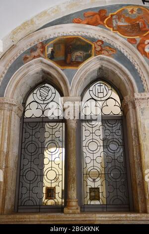 Franziskanerkirche und Kloster in Dubrovnik. Stockfoto