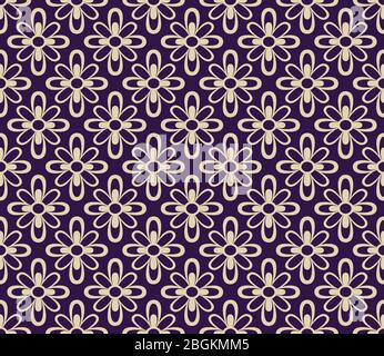Vektor zwei Farben einfaches Muster geometrisches Ornament Stock Vektor