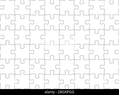 Nahtlose Stück Puzzle-Präsentation Puzzle-Hintergrund Muster. EPS 10 Stock Vektor