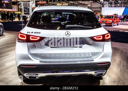 Brüssel, Belgien, Jan 2020 Mercedes GLA 200, Brussels Motor Show, zweite Generation, H247, suv von Mercedes-Benz Stockfoto