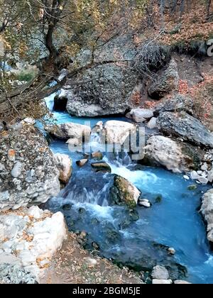 Little Fifth Water Hotsprings Wasserfall Stockfoto